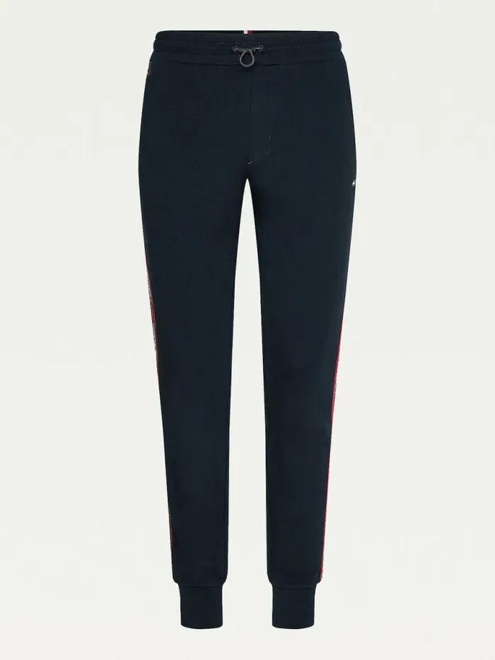 Tommy Hilfiger Sport Tape Joggers Desert Sky Mens Trousers