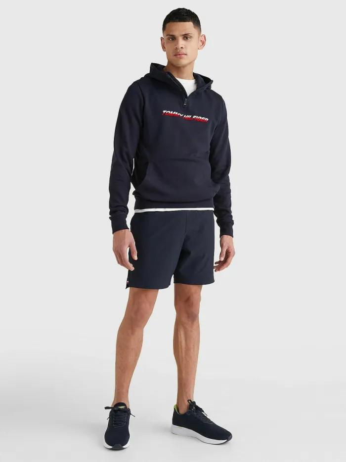 Tommy Hilfiger Sport Th Cool HalfZip Hoody Desert Sky Mens Sweatshirts and Hoodies Near Me