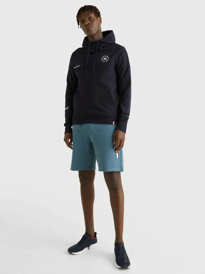 Tommy Hilfiger Sport Th Cool Logo Hoody Desert Sky Mens Sweatshirts and Hoodies For Sale