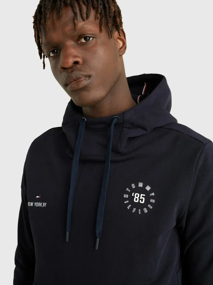 Tommy Hilfiger Sport Th Cool Logo Hoody Desert Sky Mens Sweatshirts and Hoodies For Sale