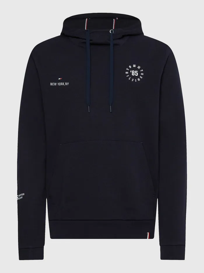 Tommy Hilfiger Sport Th Cool Logo Hoody Desert Sky Mens Sweatshirts and Hoodies For Sale