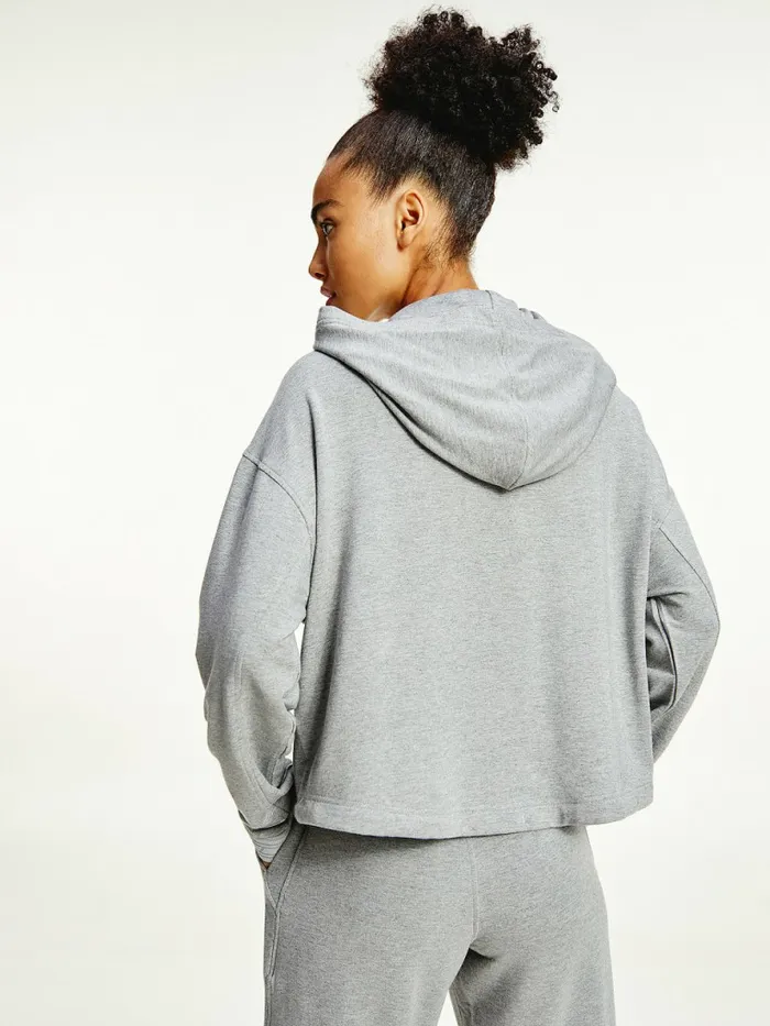 Tommy Hilfiger Sport Th Cool Soft Hoody Light Grey Heather Womens Sweatshirts and Hoodies Gift Ideas