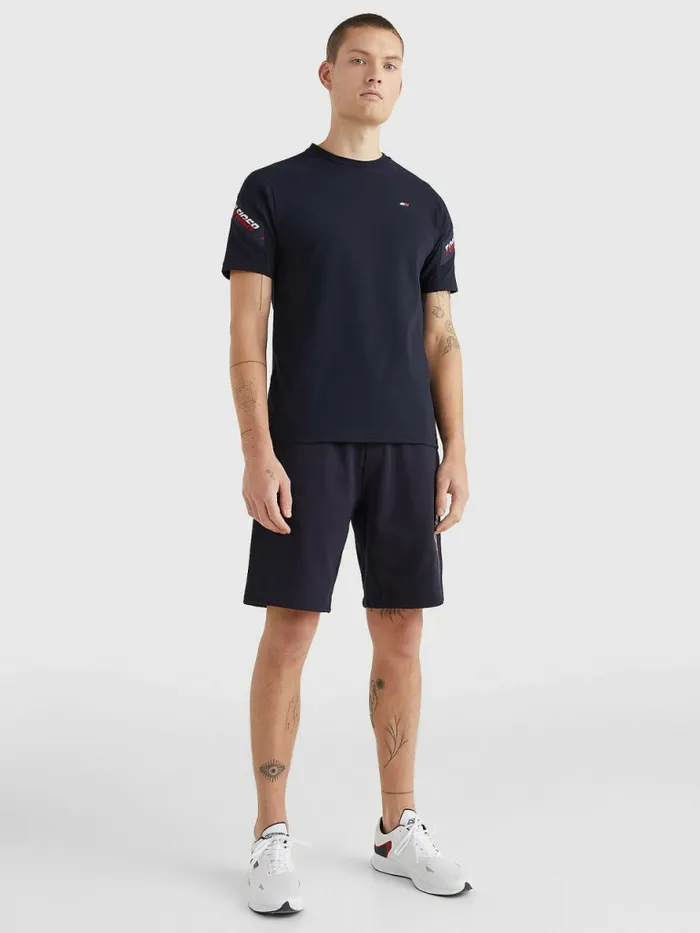 Tommy Hilfiger Sport Th Cool Tape TShirt Desert Sky Mens TShirts Gift 4 You