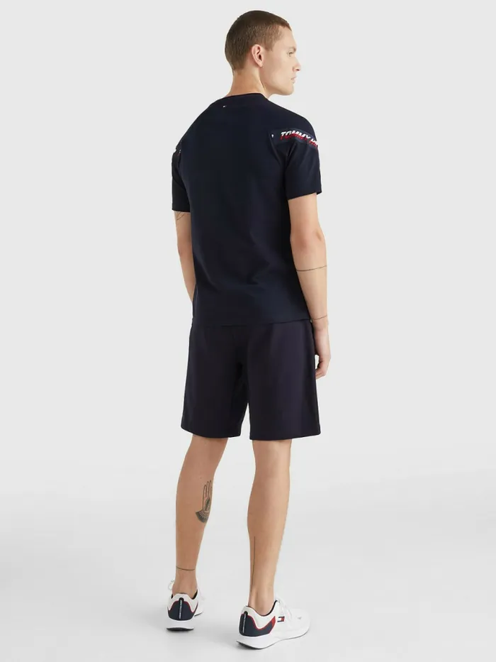 Tommy Hilfiger Sport Th Cool Tape TShirt Desert Sky Mens TShirts Gift 4 You