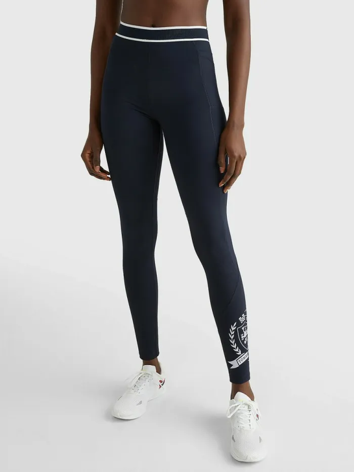 Tommy Hilfiger Sport Tommy Icons Full Length Leggings Desert Sky Womens Trousers Tommy Hilfiger Sport Tommy Icons Full Length Leggings Desert Sky Womens Trousers