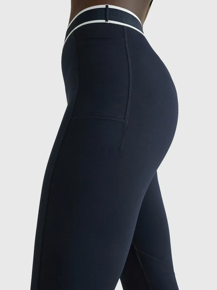 Tommy Hilfiger Sport Tommy Icons Full Length Leggings Desert Sky Womens Trousers