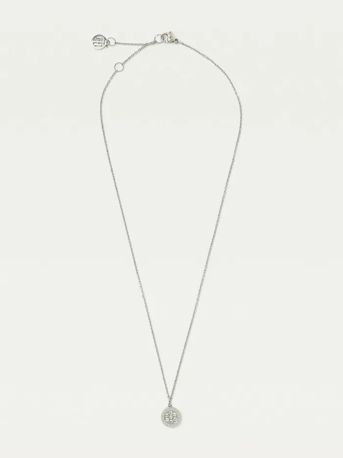 Tommy Hilfiger Stainless Steel And Crystal Necklace Silver Womens Jewellery