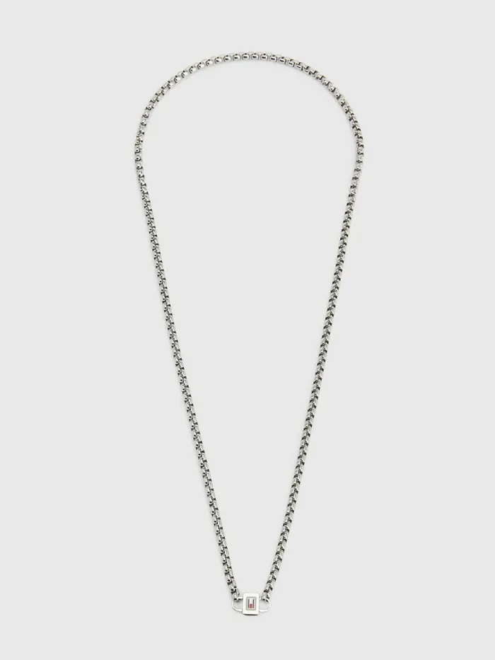 Tommy Hilfiger Stainless Steel Chain Necklace Silver Mens Jewellery and Cufflinks Tommy Hilfiger Stainless Steel Chain Necklace Silver Mens Jewellery and Cufflinks