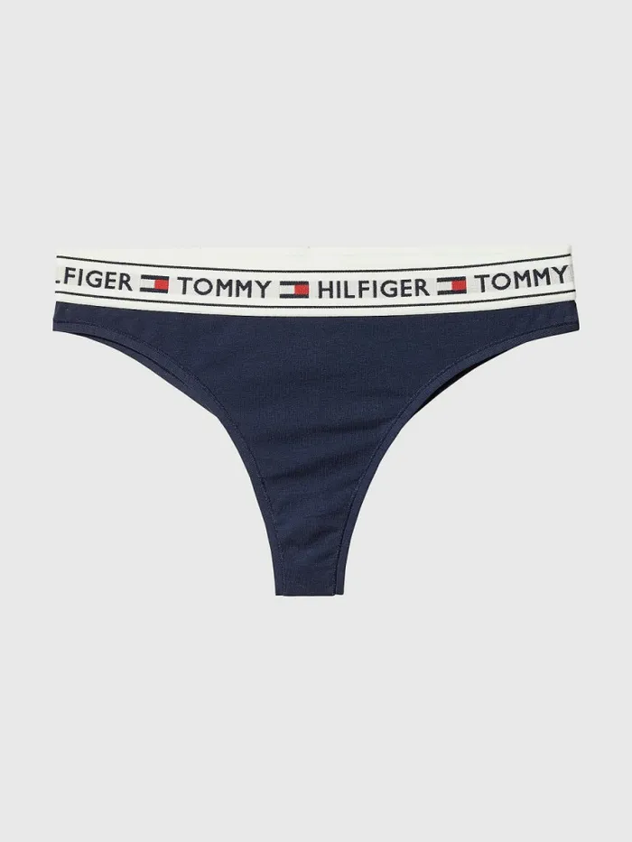 Tommy Hilfiger Stretch Cotton Brazilian Briefs Navy Blazer Womens Essentials