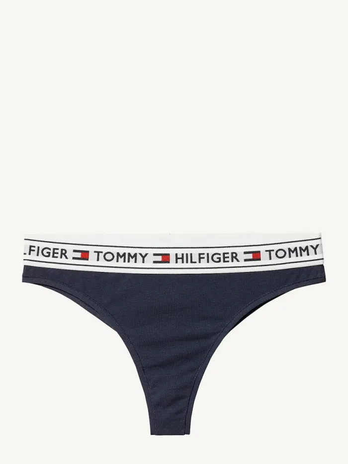 Tommy Hilfiger Stretch Cotton Brazilian Briefs Navy Blazer Womens Essentials