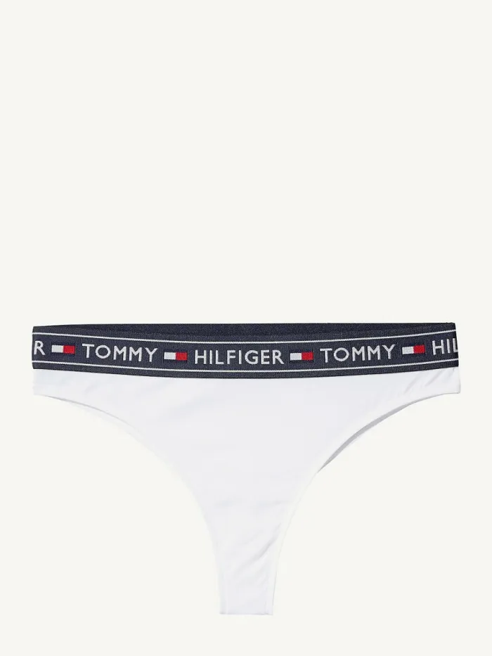 Tommy Hilfiger Stretch Cotton Brazilian Briefs White Womens Lingerie