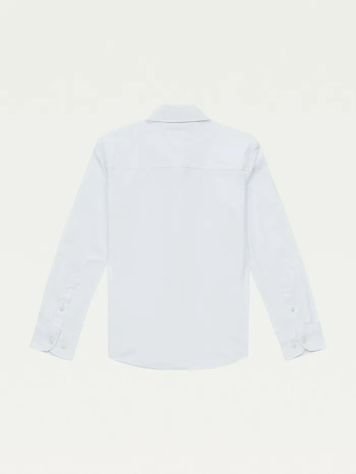 Tommy Hilfiger Stretch Cotton Poplin Shirt White Girls Tops and TShirts For Sale