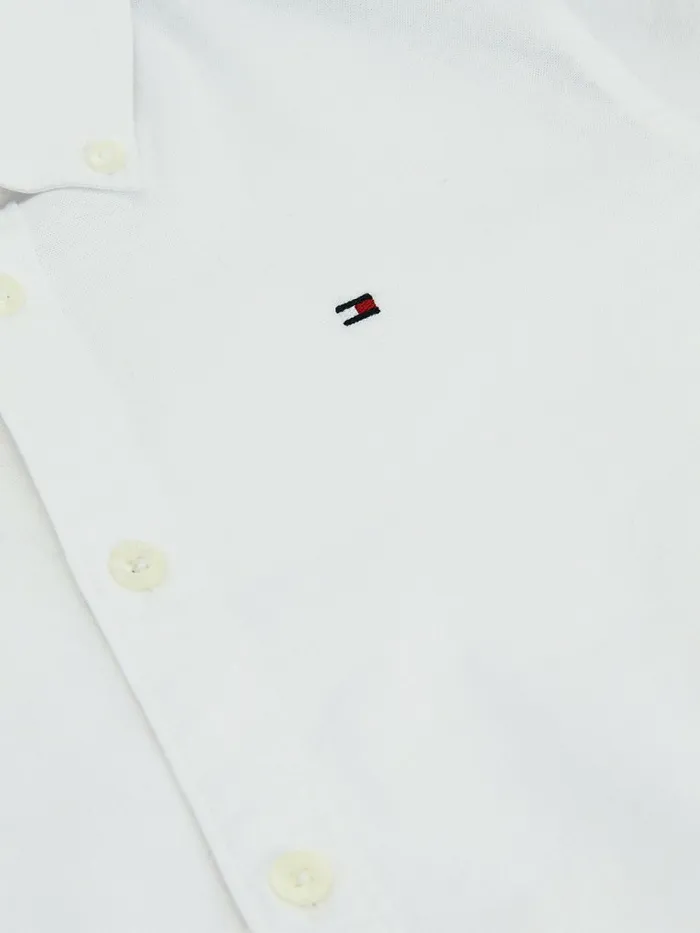 Tommy Hilfiger Stretch Cotton Poplin Shirt White Girls Tops and TShirts For Sale
