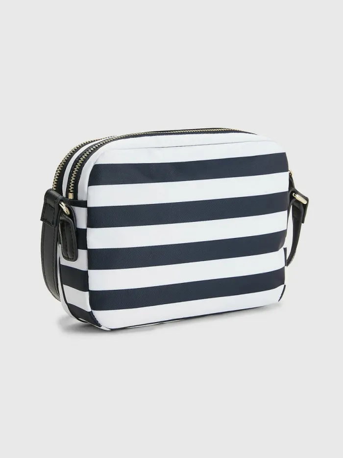 Tommy Hilfiger Stripe Crossover Bag Navy Blue Stripes Womens Bags Casaul