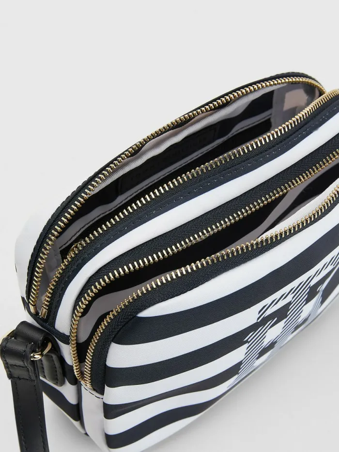Tommy Hilfiger Stripe Crossover Bag Navy Blue Stripes Womens Bags Casaul