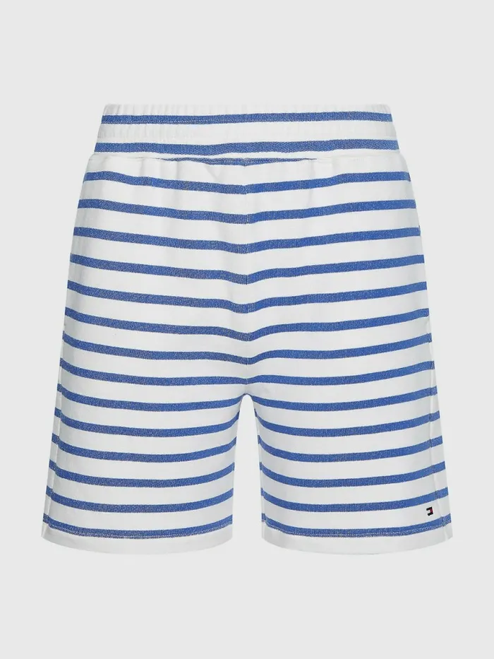 Tommy Hilfiger Stripe Shorts Breton StpWhite Verona Blue Womens Shorts Gift for Friend