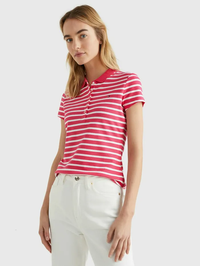 Tommy Hilfiger Stripe Slim Fit Polo Breton StpP Splendor White Womens Polo Shirts Cheap On Sale Tommy Hilfiger Stripe Slim Fit Polo Breton StpP Splendor White Womens Polo Shirts Cheap On Sale