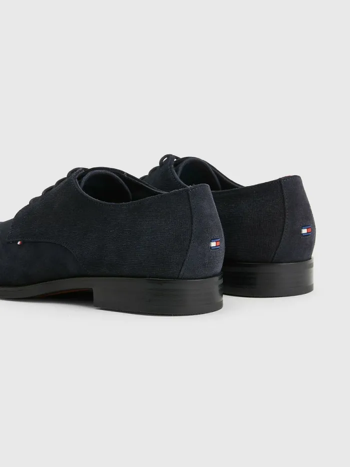 Tommy Hilfiger Suede Derby Shoes Desert Sky Mens Formal Shoes and Brogues Casaul