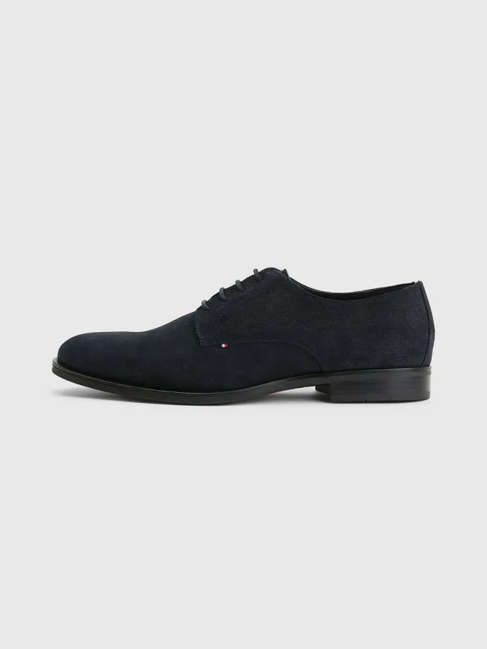 Tommy Hilfiger Suede Derby Shoes Desert Sky Mens Formal Shoes and Brogues Casaul