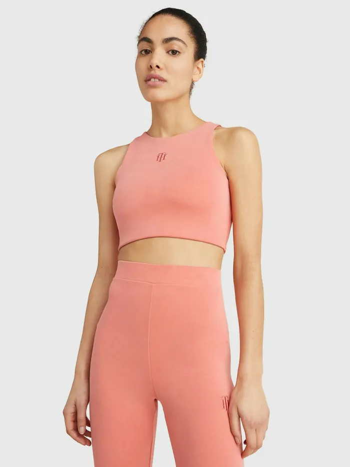Tommy Hilfiger Sueded Modal Bra Top Sueded Crystal Coral Womens TShirts Online Tommy Hilfiger Sueded Modal Bra Top Sueded Crystal Coral Womens TShirts Online