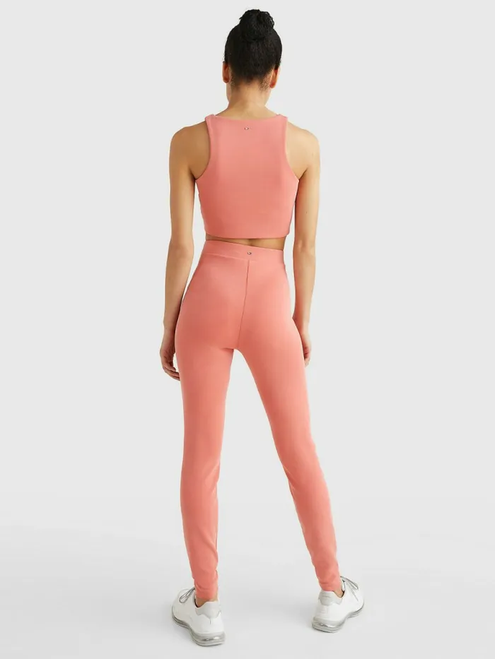Tommy Hilfiger Sueded Modal Bra Top Sueded Crystal Coral Womens TShirts Online