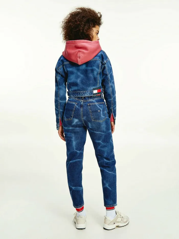 Tommy Hilfiger Swimming Pool Wash Stretch Denim Jacket Denim Dark Womens Coats and Jackets Sale