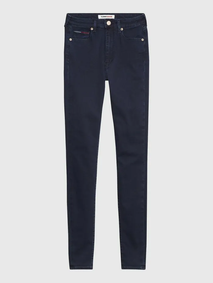 Tommy Hilfiger Sylvia High Rise Super Skinny Jeans Avenue Dark Blue Stretch Womens Jeans Gift 4 You