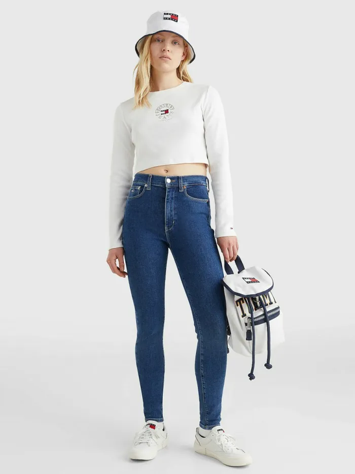 Tommy Hilfiger Sylvia High Rise Super Skinny Jeans Denim Medium Womens Jeans Fashion