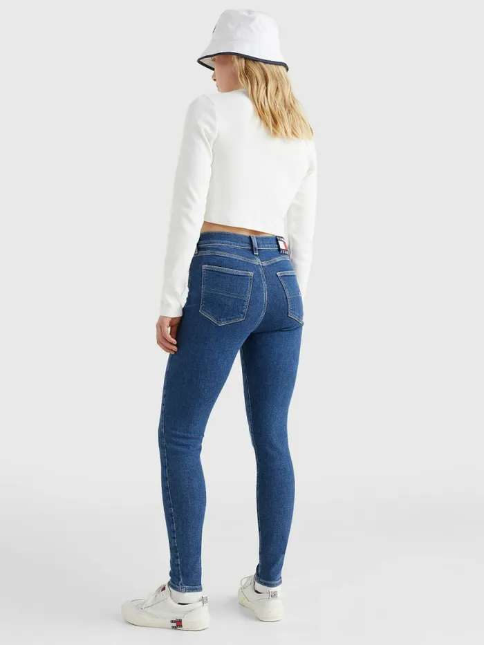 Tommy Hilfiger Sylvia High Rise Super Skinny Jeans Denim Medium Womens Jeans Fashion