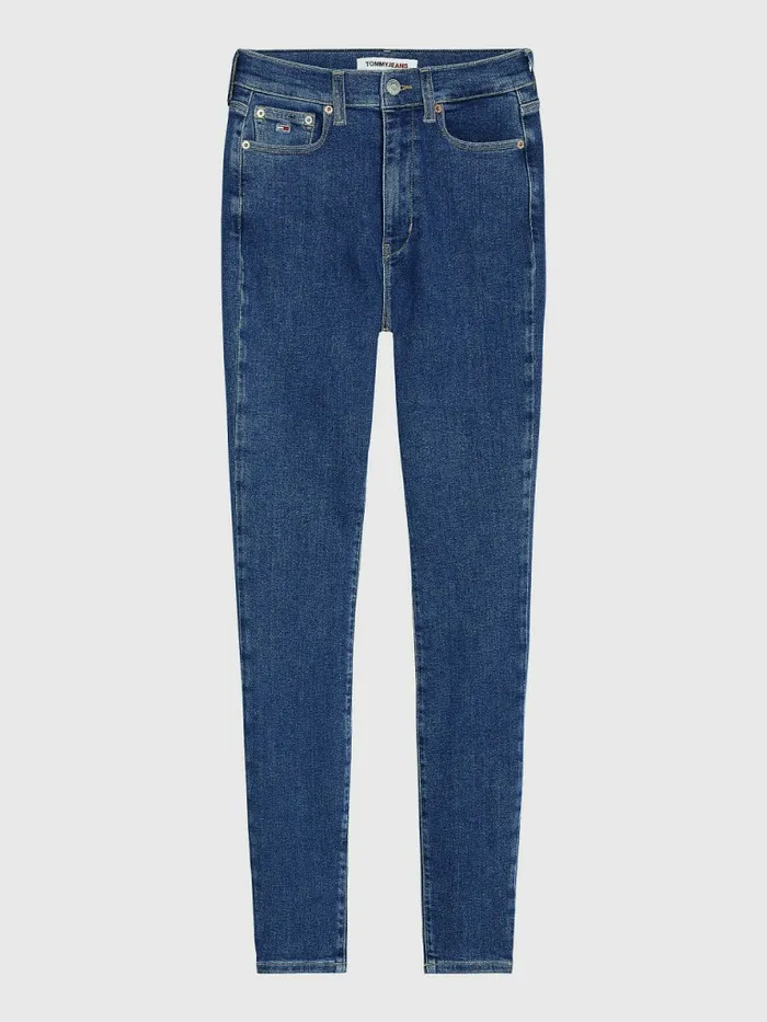 Tommy Hilfiger Sylvia High Rise Super Skinny Jeans Denim Medium Womens Jeans Fashion