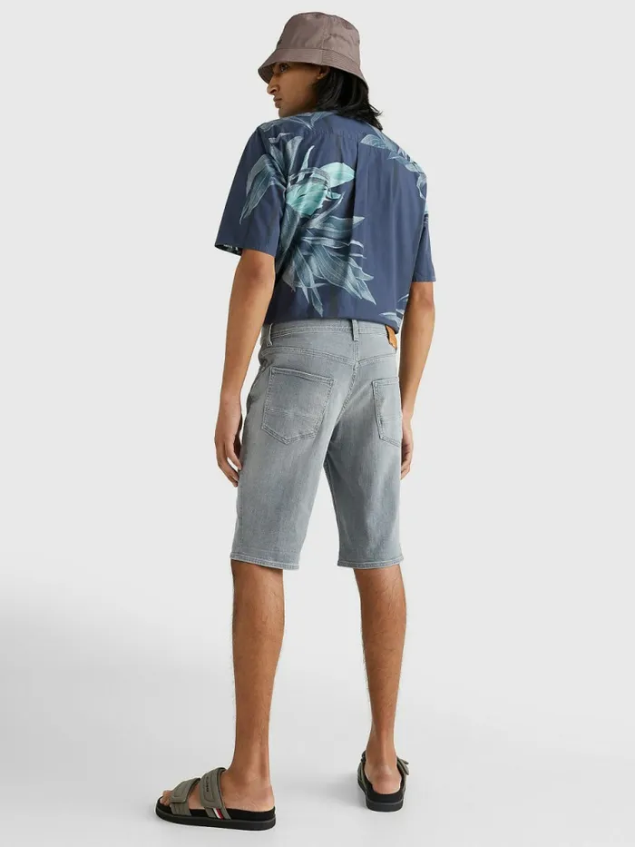 Tommy Hilfiger Tapered Fit Denim Shorts Pine Grey Mens Shorts Gift 4 You