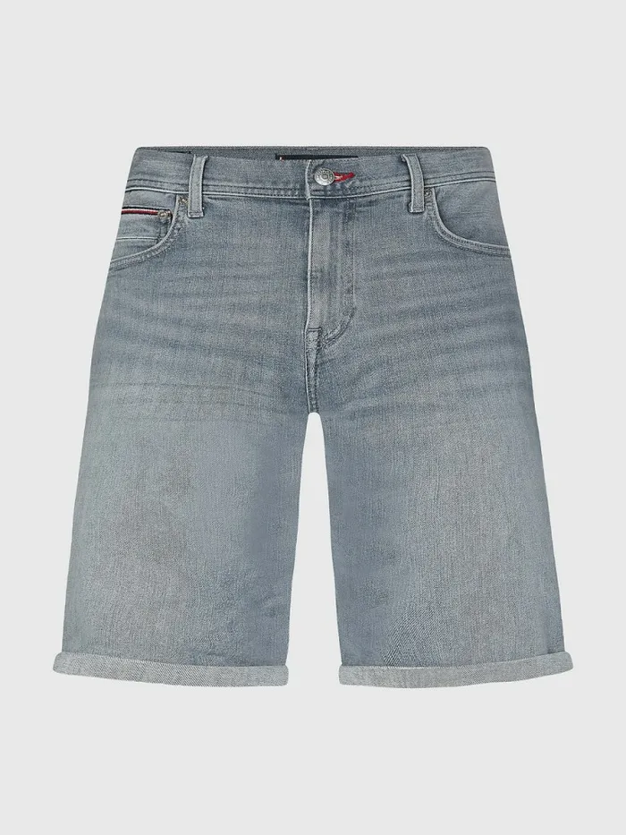 Tommy Hilfiger Tapered Fit Denim Shorts Pine Grey Mens Shorts Gift 4 You