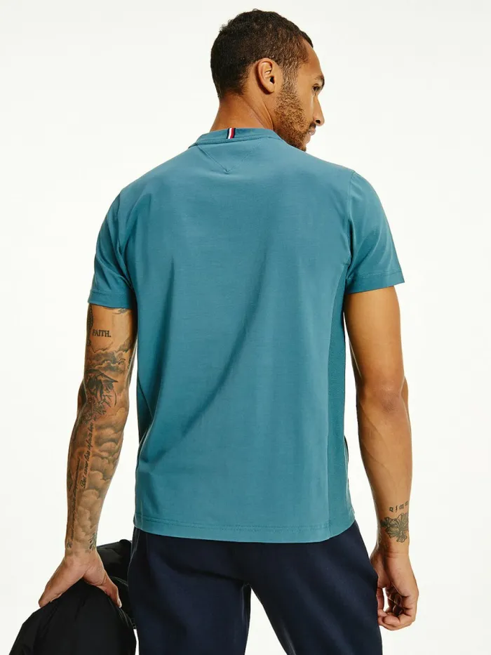 Tommy Hilfiger Tech Essential Organic Jersey TShirt Mercury Marine Mens TShirts For Sale