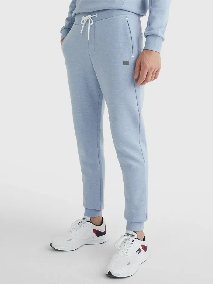Tommy Hilfiger Tech Essentials Joggers Thunder Cloud Heather Mens Trousers