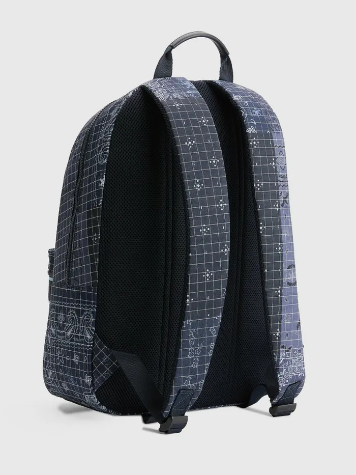 Tommy Hilfiger Th Established Bandana Print Backpack Bandana Print Mens Bags Fashion