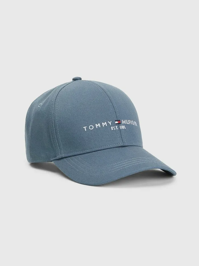Tommy Hilfiger Th Established Baseball Cap Charcoal Blue Mens Hats and Scarves Near Me Tommy Hilfiger Th Established Baseball Cap Charcoal Blue Mens Hats and Scarves Near Me