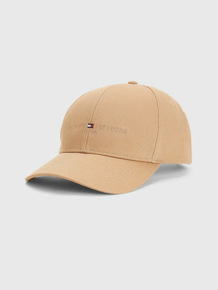 Tommy Hilfiger Th Established Baseball Cap Natural Khaki Mens Hats and Scarves Near Me Tommy Hilfiger Th Established Baseball Cap Natural Khaki Mens Hats and Scarves Near Me