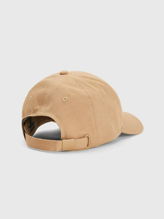 Tommy Hilfiger Th Established Baseball Cap Natural Khaki Mens Hats and Scarves Near Me