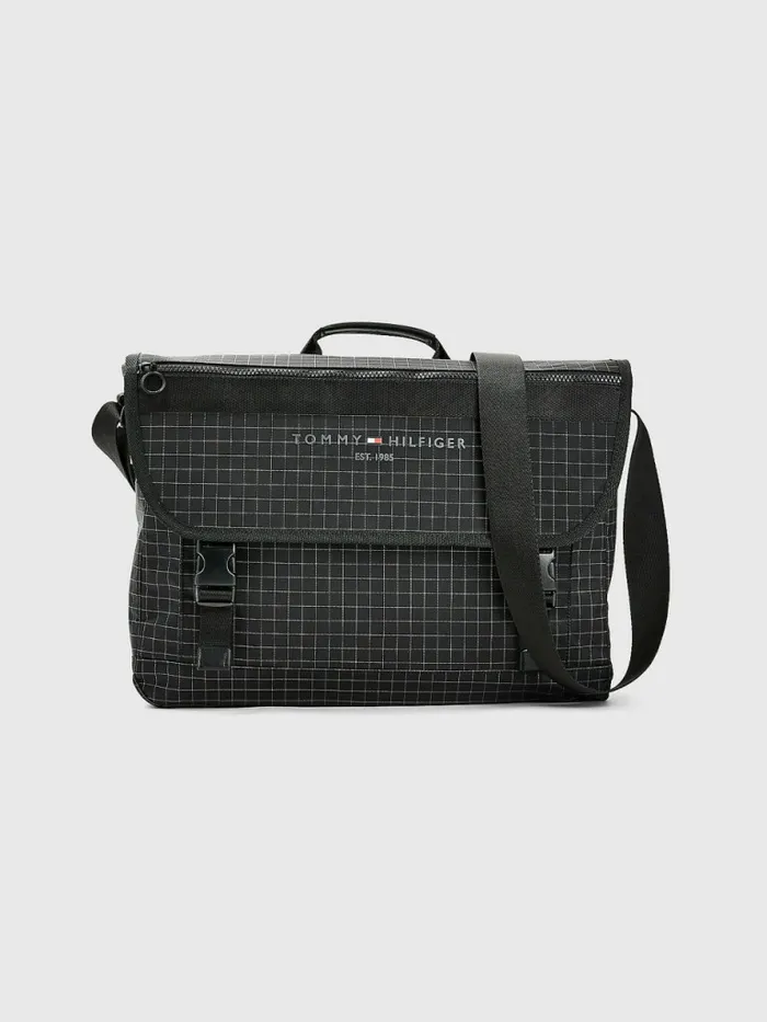 Tommy Hilfiger Th Established Messenger Bag Black Mens Bags Gift Ideas