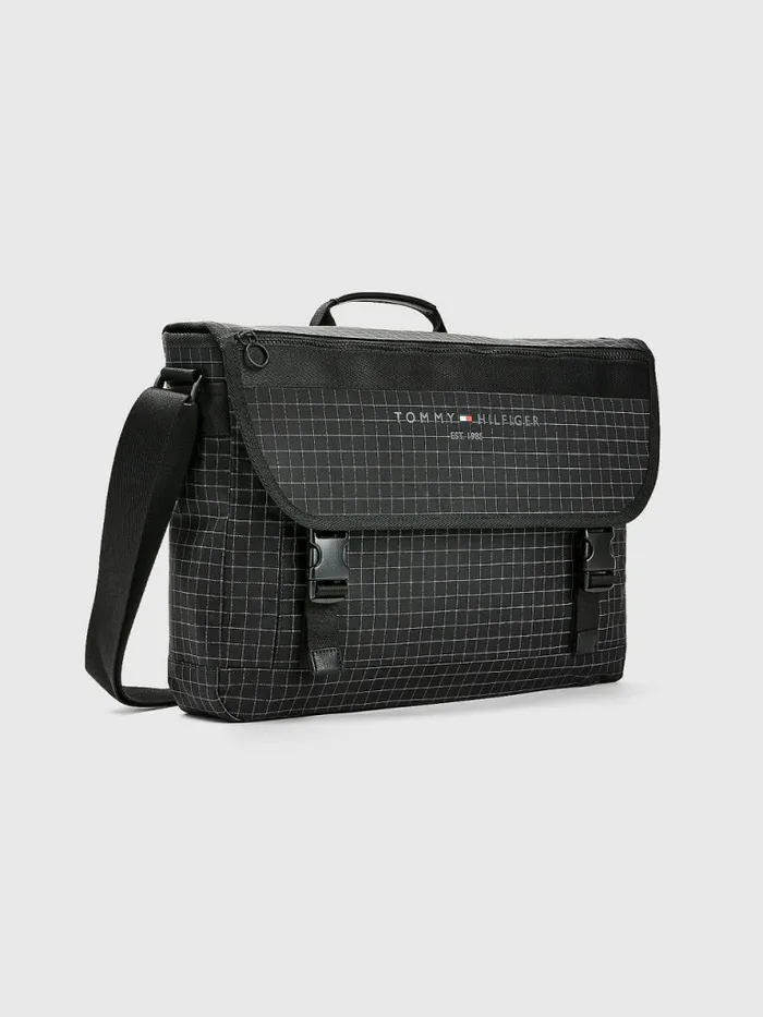 Tommy Hilfiger Th Established Messenger Bag Black Mens Bags Gift Ideas