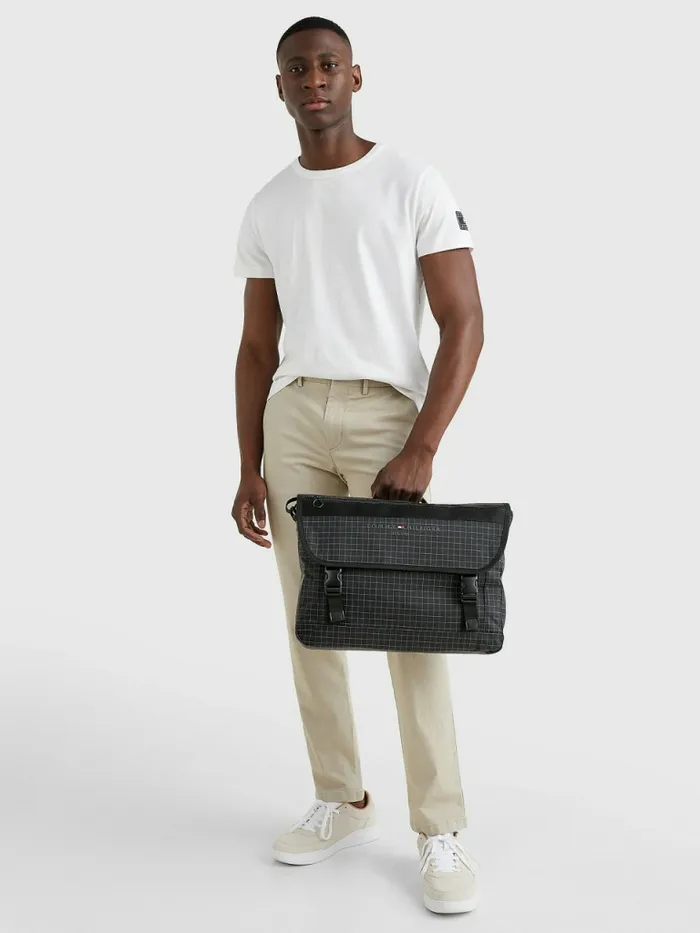 Tommy Hilfiger Th Established Messenger Bag Black Mens Bags Gift Ideas