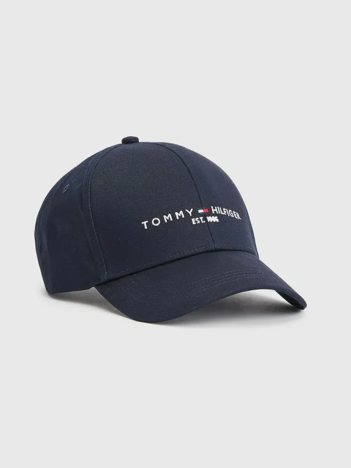 Tommy Hilfiger Th Established Organic Cotton Cap Desert Sky Mens Hats and Scarves On Sale Tommy Hilfiger Th Established Organic Cotton Cap Desert Sky Mens Hats and Scarves On Sale