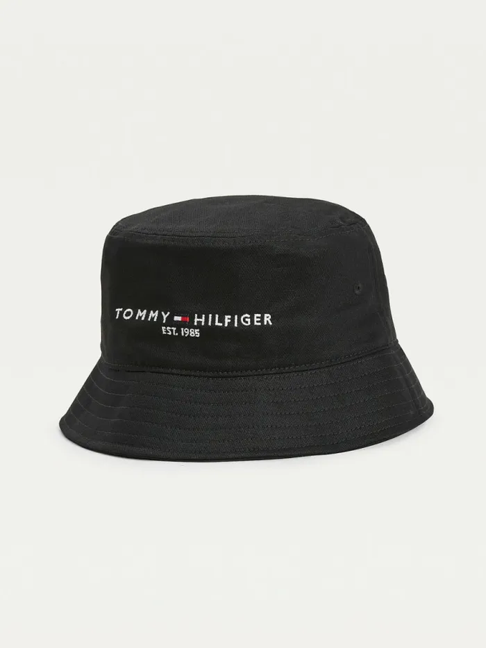 Tommy Hilfiger Th Established Tape Bucket Hat Black Night Mens Hats and Scarves Gift Ideas Tommy Hilfiger Th Established Tape Bucket Hat Black Night Mens Hats and Scarves Gift Ideas