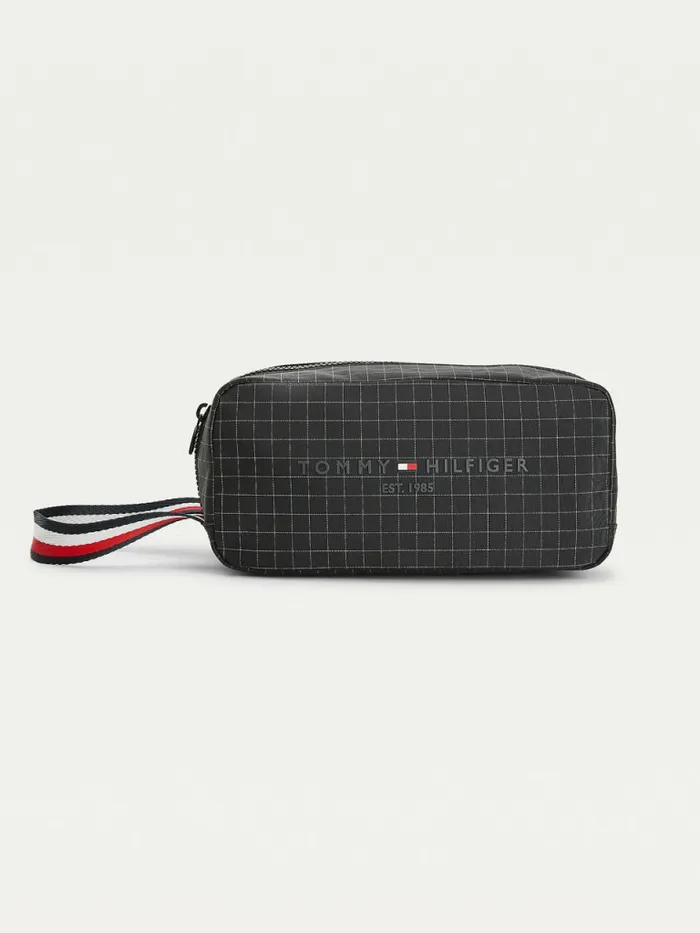 Tommy Hilfiger Th Established Water Repellent Washbag Black Mens Bags Popular Tommy Hilfiger Th Established Water Repellent Washbag Black Mens Bags Popular
