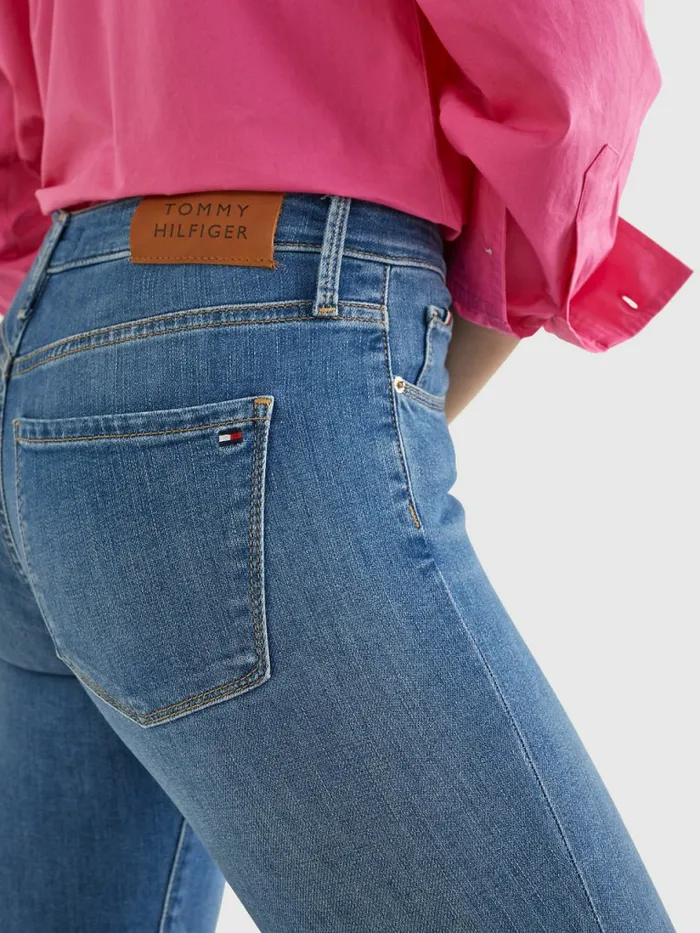 Tommy Hilfiger Th Flex Como Mid Rise Skinny Faded Jeans Izzy Womens Essentials Gift 4 You