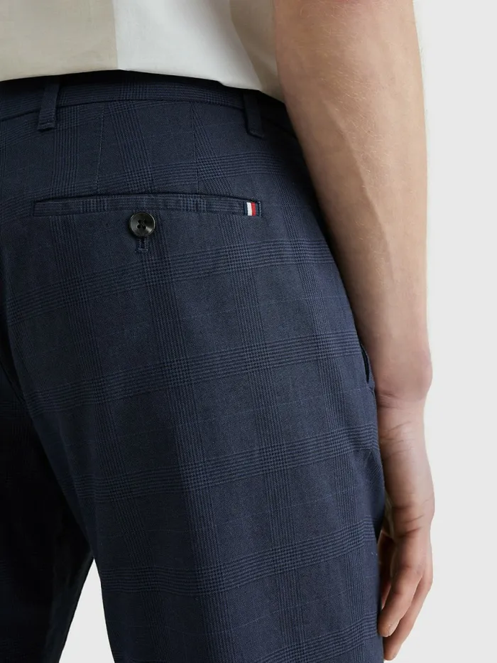 Tommy Hilfiger Th Flex Denton Straight Fit Trousers Desert Sky Mens Trousers