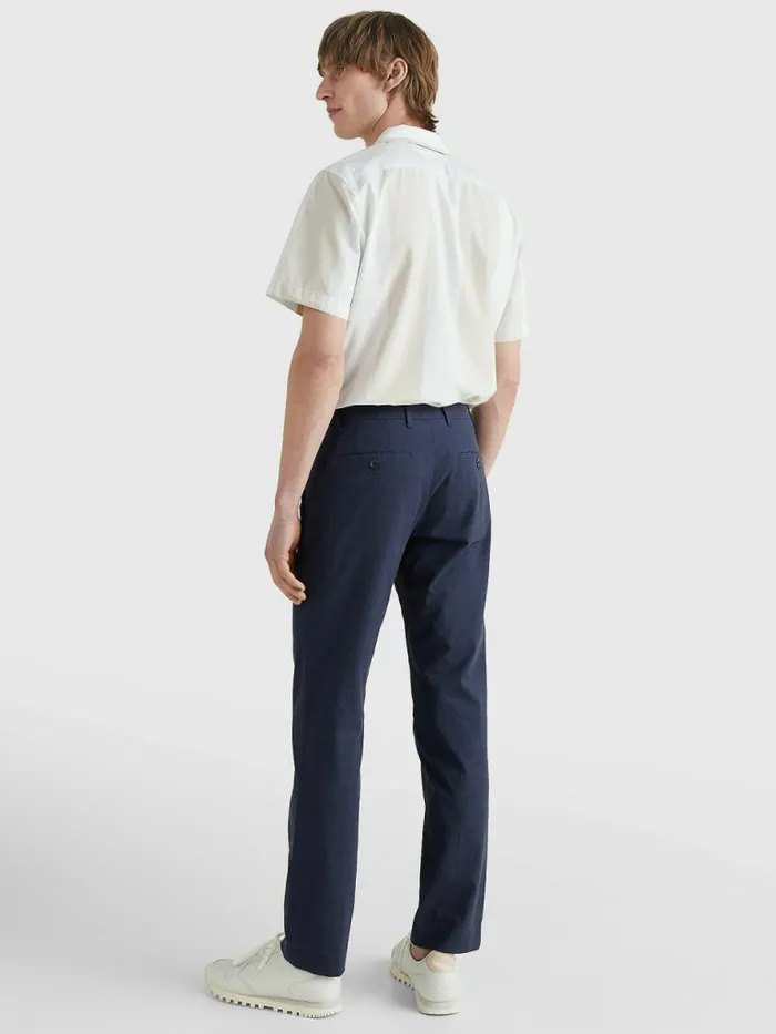 Tommy Hilfiger Th Flex Denton Straight Fit Trousers Desert Sky Mens Trousers