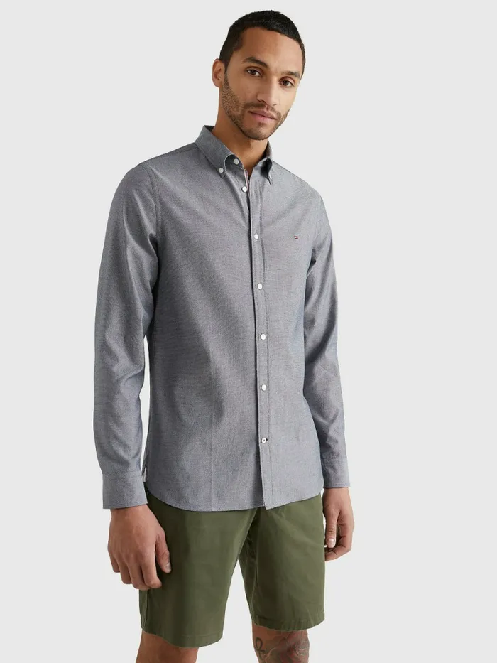 Tommy Hilfiger Th Flex Dobby Slim Fit Shirt Desert Sky Mens Shirts Gift 4 You Tommy Hilfiger Th Flex Dobby Slim Fit Shirt Desert Sky Mens Shirts Gift 4 You