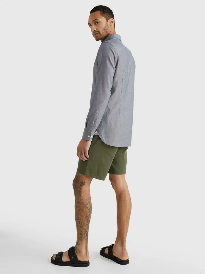 Tommy Hilfiger Th Flex Dobby Slim Fit Shirt Desert Sky Mens Shirts Gift 4 You