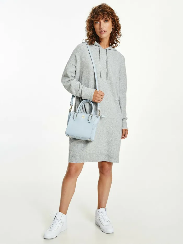 Tommy Hilfiger Th Flex Hooded Jumper Dress Light Grey Heather Womens Dresses and Jumpsuits Online Tommy Hilfiger Th Flex Hooded Jumper Dress Light Grey Heather Womens Dresses and Jumpsuits Online